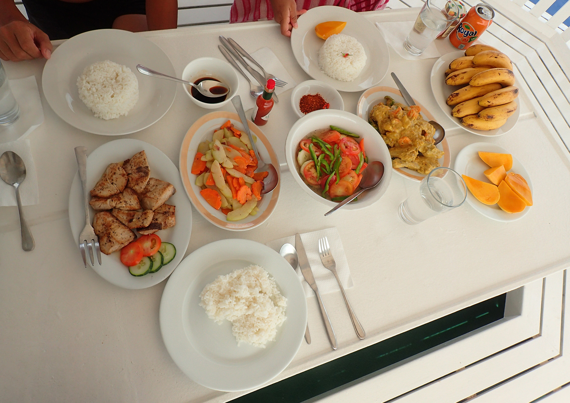 Breakfast on liveaboard